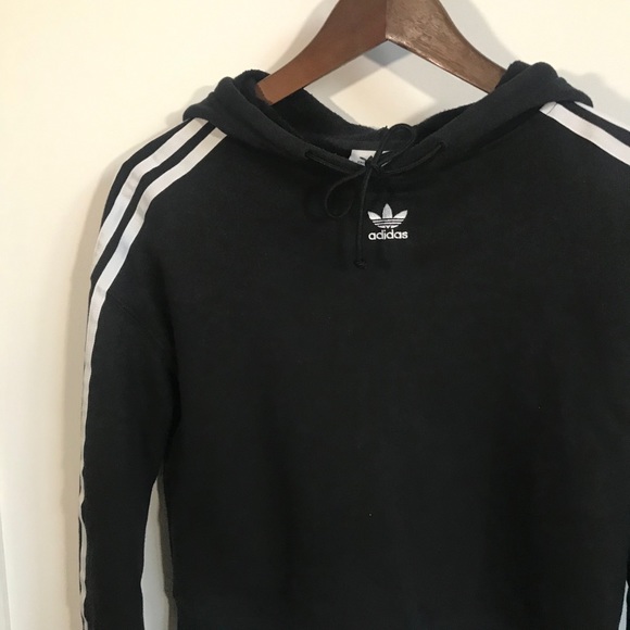 Adidas Black Cropped Sweatshirt - Picture 3 of 6
